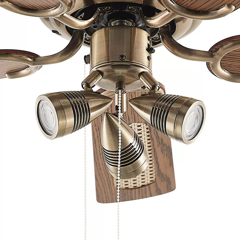 Lucande Deckenventilator mit Licht Anariki leise messing Ventilator Lampe S941 - 4251911744682