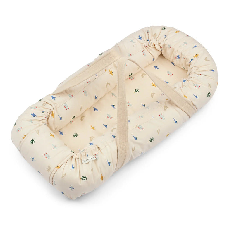 LIEWOOD Babytrage Babytragetasche Gro OEKO TEX Baumwolle ecru - 5715493403812