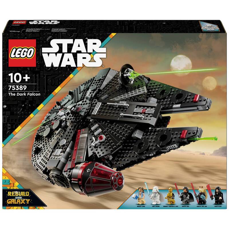 LEGO STAR WARS 75389 Dunkler Millennium Falke mit 1579 Teilen und 6 Minifiguren - 5702017584454