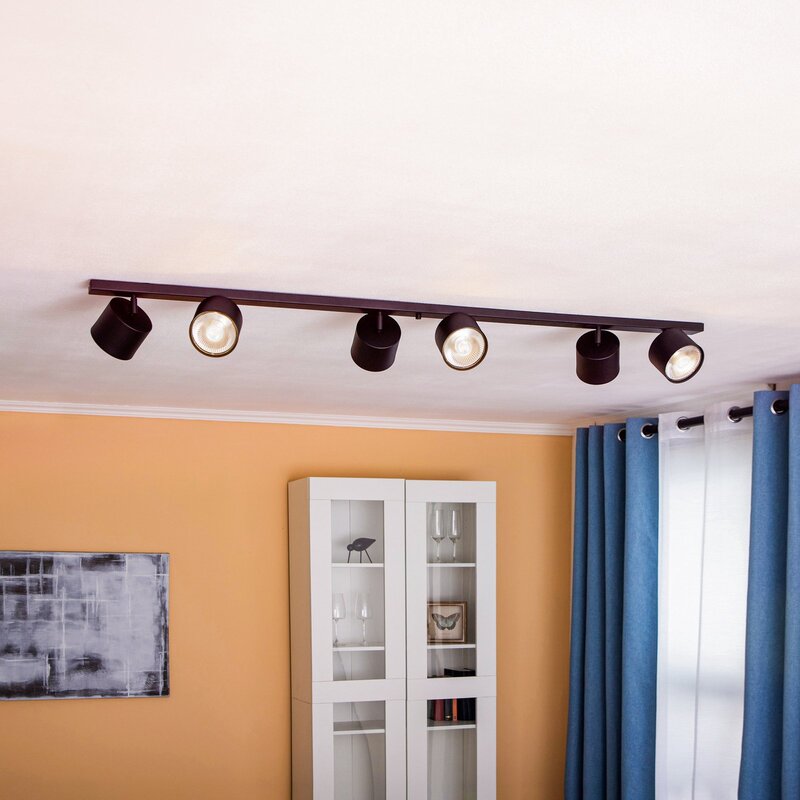 Aldex Deckenstrahler 1047PL K 6-flammig schwarz Deckenlampe GU10 Deckenleuchte - 5904798654696