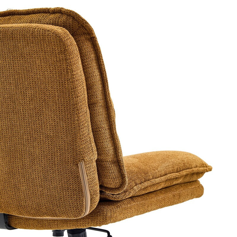 hjh LIVING Loungesessel Sessel Schneidersitzstuhl Criss-Cross 20 Stoff Braun - 4064323109426