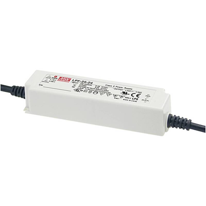 MEAN WELL LED Treiber Netzteil Trafo Konstantspannung Konstantstrom 25 W IP67 - 4711287458397
