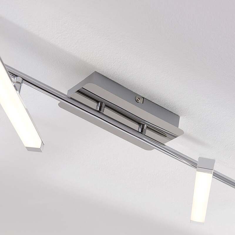 Lindby Deckenleuchte Pilou LED dimmbar 6-flg chrom Lampe Leuchte 192,5x25cm - 4251096546897
