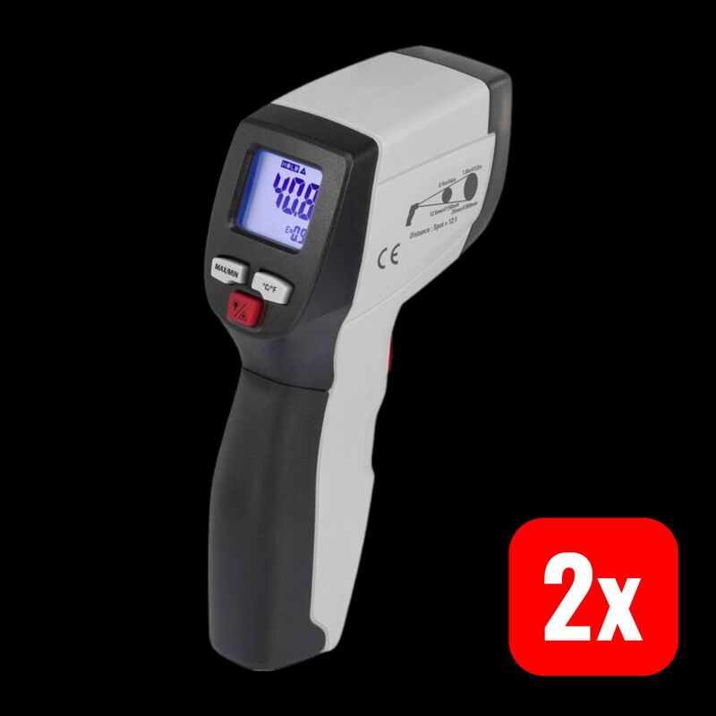 VOLTCRAFT IR 500-12S Infrarot-Thermometer -50 bis +500 °C 12:1 Pistolengriff - 4016139327877