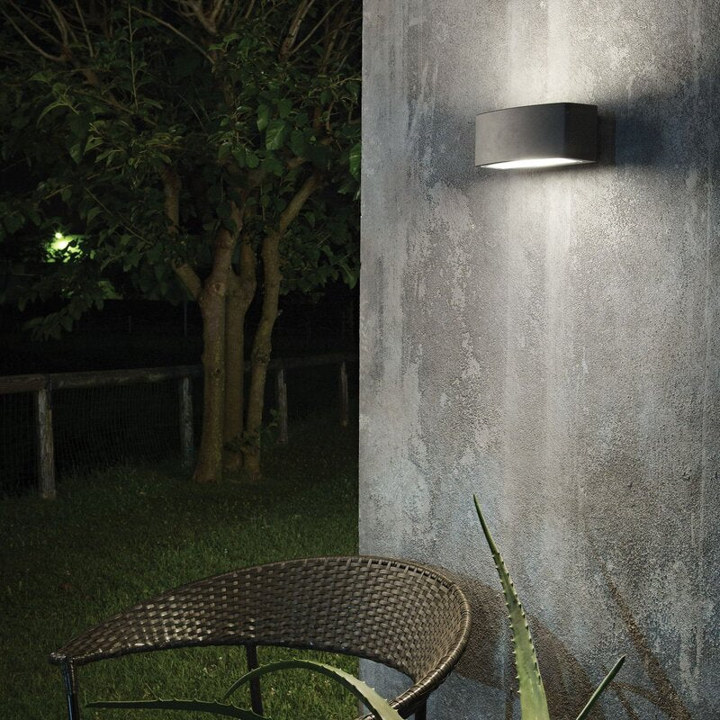 Ideallux Außenwandlampe Wandlicht Leuchte Ideallux Andromeda Aluminium 22 cm - 8021696061580