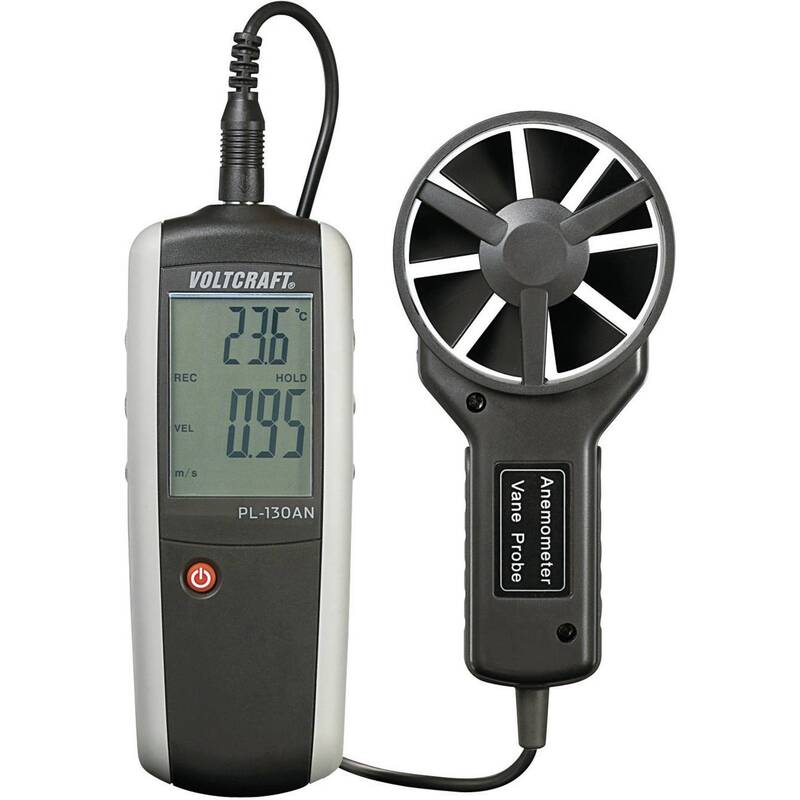 Voltcraft PL-130 AN Anemometer 0.4-30 m/s -10°C - 60°C Luftstrom- Windmesser - 4016138635010