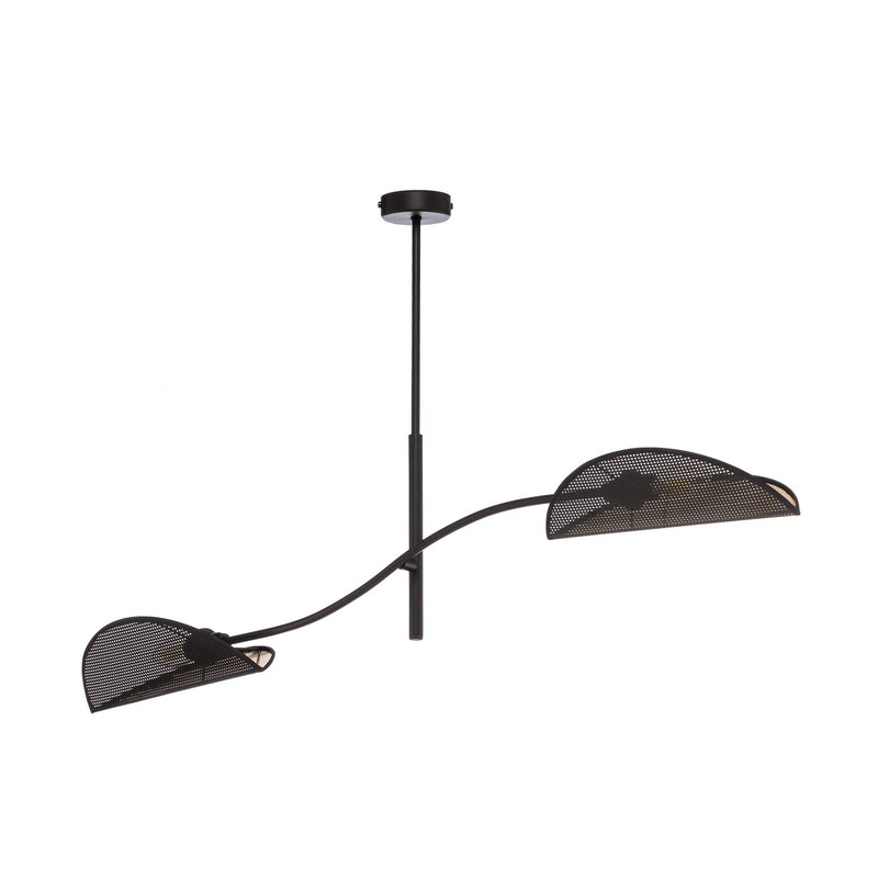 emibig Deckenlampe Lotus LED Hängelampe Leuchte dimmbar schwarz/gold 2-flammig - 5901738921245