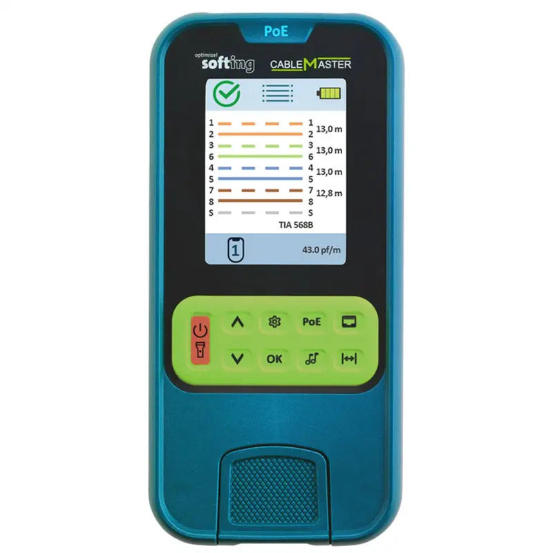 SOFTING CableMaster PoE Kit Tester Netzwerkprüfer PoE++ Verdrahtungsgerät - 46382255041