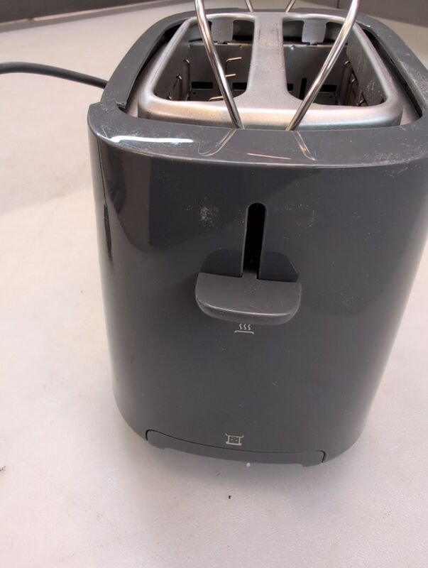 Philips HD2581/10 Toaster Doppelschlitztoaster Doppel mit Brötchenaufsatz Grau - 8720389007019