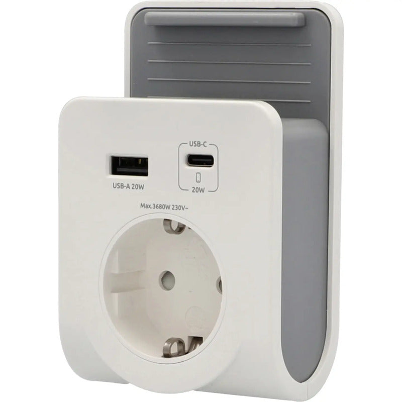 Unitec US-Stecker 20W USB-A USB-C Power Delivery Adapter für Smartphones - 4017568804588