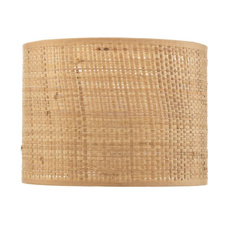 Lampenschirm Hängeleuchte Abba E27 Rattan Ø20cm Höhe 15cm Lampe Leuchte braun - 5902349231488
