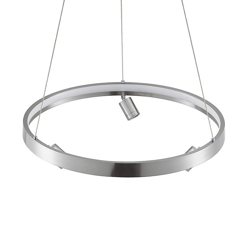 Lucande Paliva LED-Hängeleuchte Deckenlampe Pendelleuchte Leuchte 48cm nickel - 4251911713114