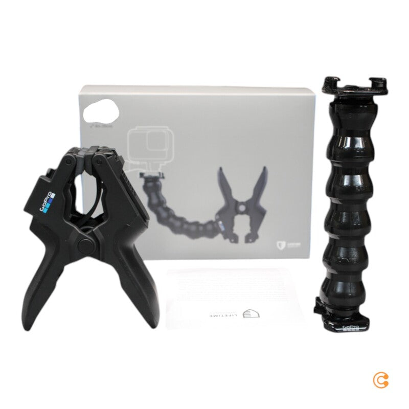 GOPRO Klemmhalterung Haltesystem Kamera Zubehör Schwanenhals flexibel schwarz - 0818279010732