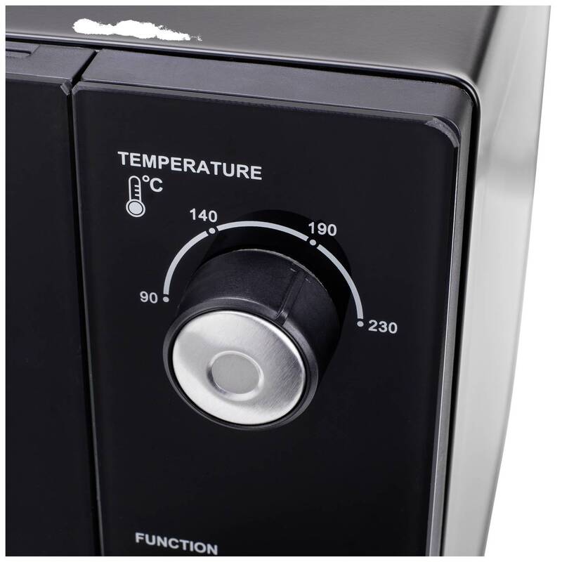Princess Minibackofen 55l Umluft-Funktion 2000W Schwarz Elektro Backofen 230°C - 8713016089632