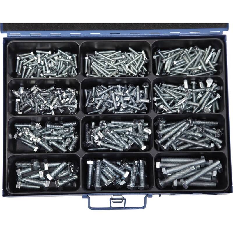 Sechskantschraube Sortiment 400 Teile DIN 933 Schrauben Handwerker Heimwerker - 4036911100498