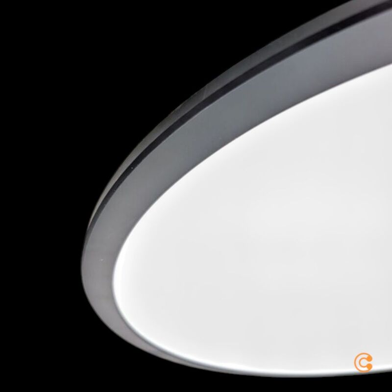 Nordlux Deckenleuchte Oja LED Lampe dimmbar schwarz warmweiß 600x600mm 38W - 5704924002243