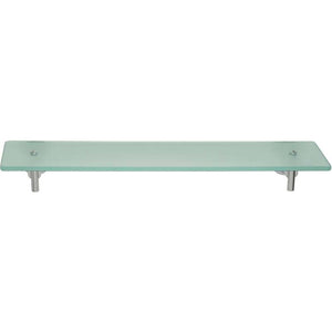 B-Ware tesa Glasablage Ablage Glasregal Glasablage verchromt 55cm chrom weiss 40298