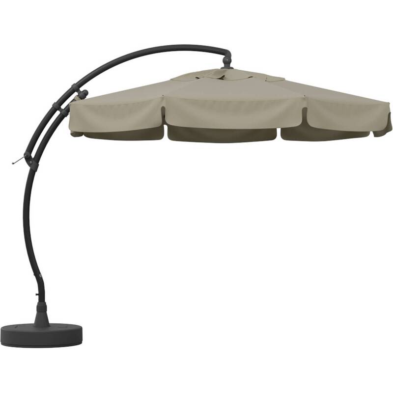 Sungarden Ampelschirm Sonnenschirm 350cm Beige-meliert Aluminium UV-Schutz UPF80 - 5900246511115