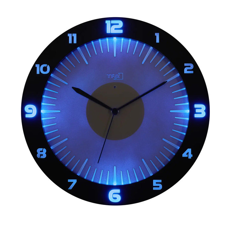 TFA Funk-Wanduhr LUMOCLOCK 60.3553.10 grau mit Lichtsensor und USB-C - 4009816040787