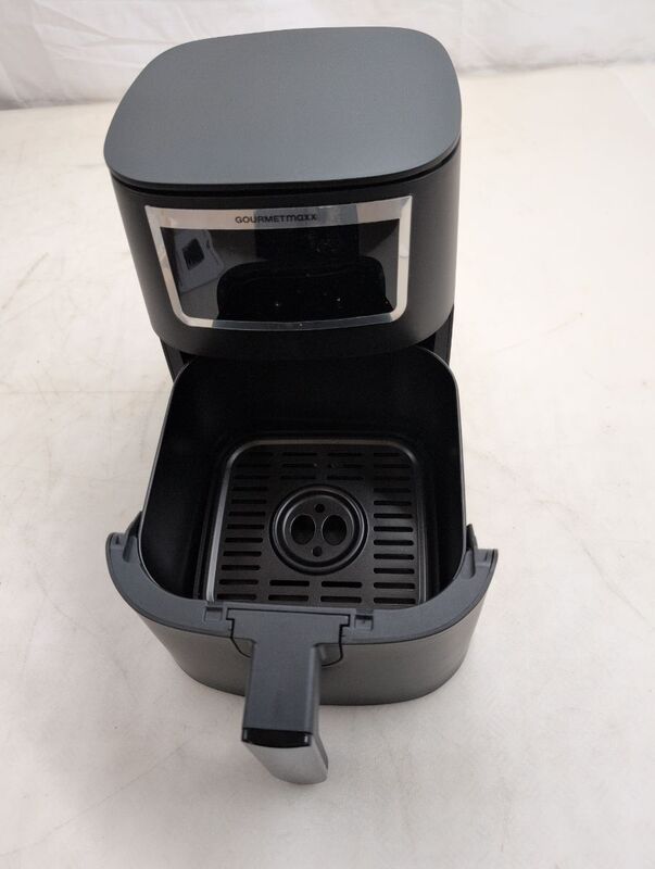GourmetMaxx Heißluftfritteuse Fritteuse 4l 1300W schwarz 9 Funktionen Airfryer - 4067522073932