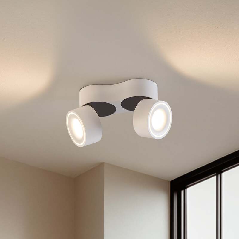 Arcchio Deckenstrahler Spot LED weiß Rotari Aluminium Lampe warmweiß dimmbar - 4251096579369