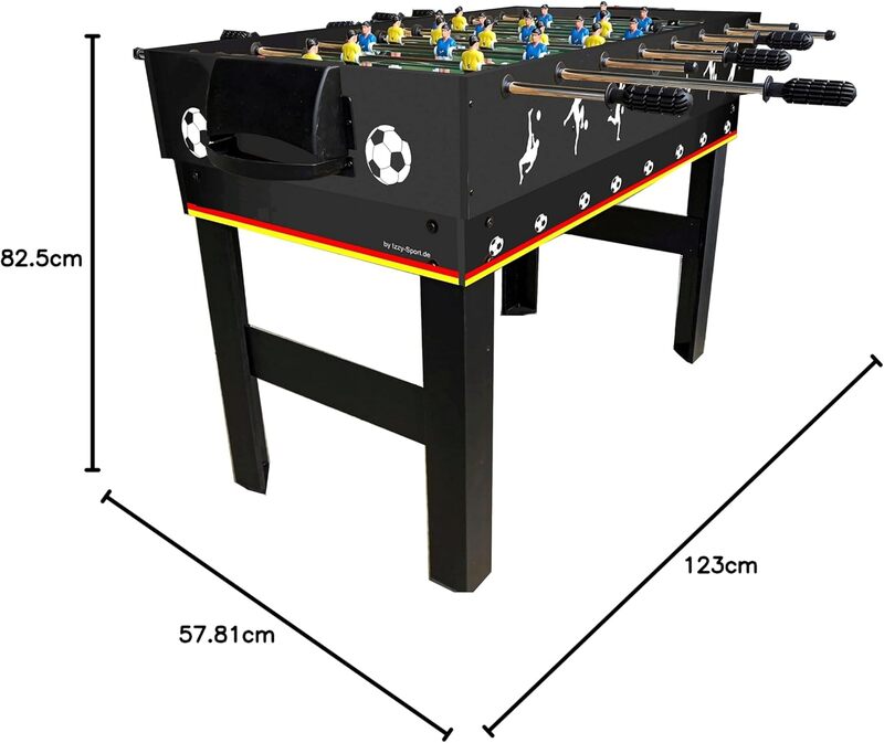 Izzy 4-in-1 Multi-Kicker Tischfußball Billard Tischtennis Air Hockey 123cm - 4047385499155