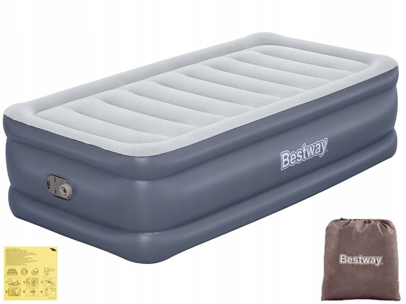 Bestway Luftbett TriTech Einzelbett mit Elektropumpe 191x97cm grau 180s - 6941607326398