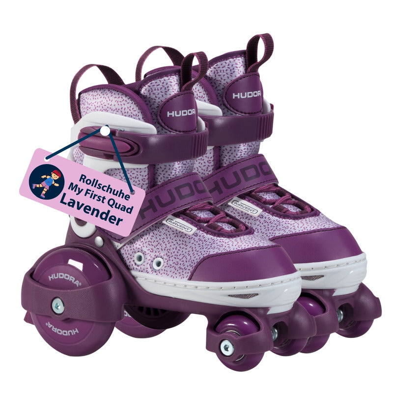 HUDORA Rollschuh My First Quad lila Gr. 26-29 für Kinder ab 3 Jahren - 4005998220627