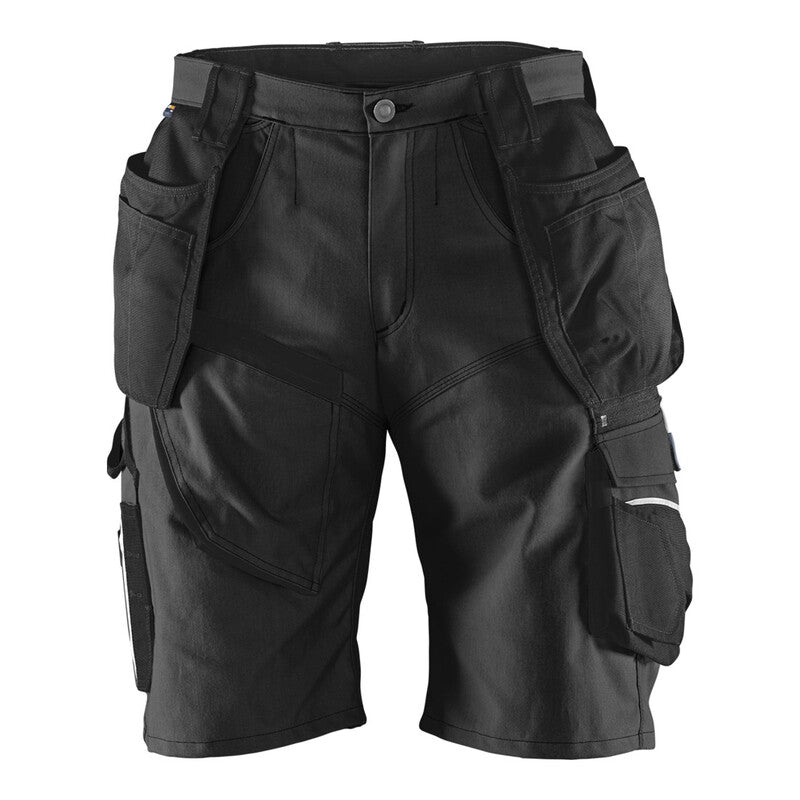 Kübler Workwear Shorts 2451 schwarz Ergonomisch Handwerker CORDURA Taschen 66 - 4053813383187