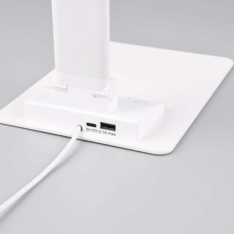 LED-Tischleuchte Travis weiß dimmbar Touch USB CCT 650lm Trio Lighting - 4017807600193
