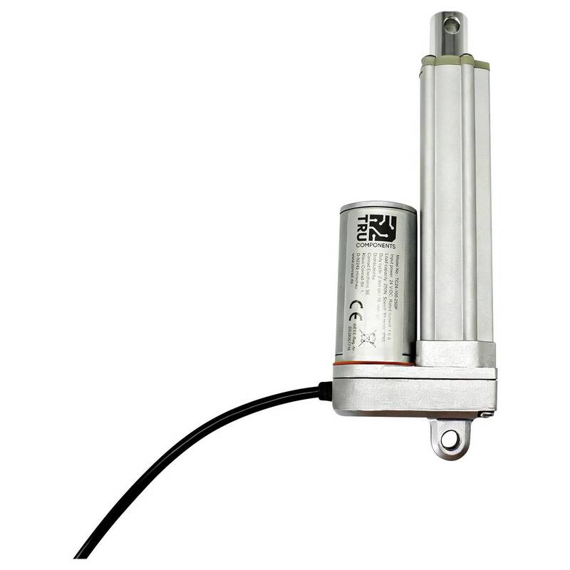 TRU COMPONENTS Elektrozylinder TC24-100-500P 24V DC 500N Hublänge 100mm Sensor - 4064161472058
