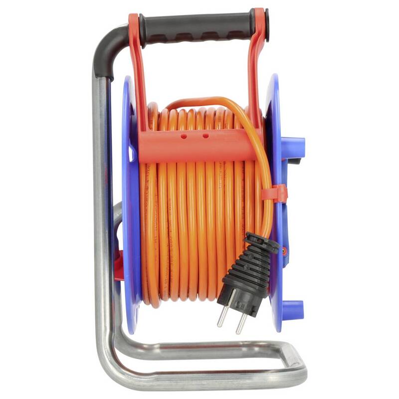 Brennenstuhl Kabeltrommel 25m orange Schutzkontakt-Stecker 3-fach IP44 - 4007123683086