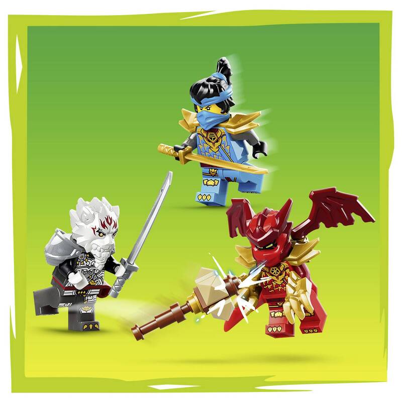 LEGO NINJAGO Zilvar Drachentier Grimtak Spielzeugmonster 3 Minifiguren 71863 - 5702018055717