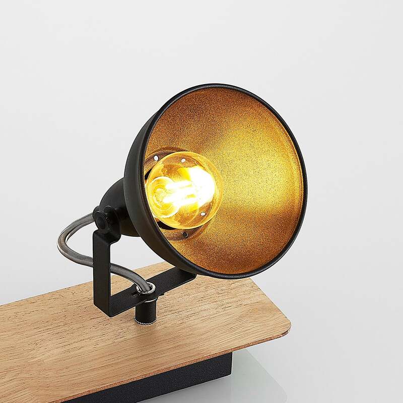 Lindby Deckenlampe Hängeleuchte Aylis LED Lampe dimmbar schwarz Holz 82cm - 4251096577761