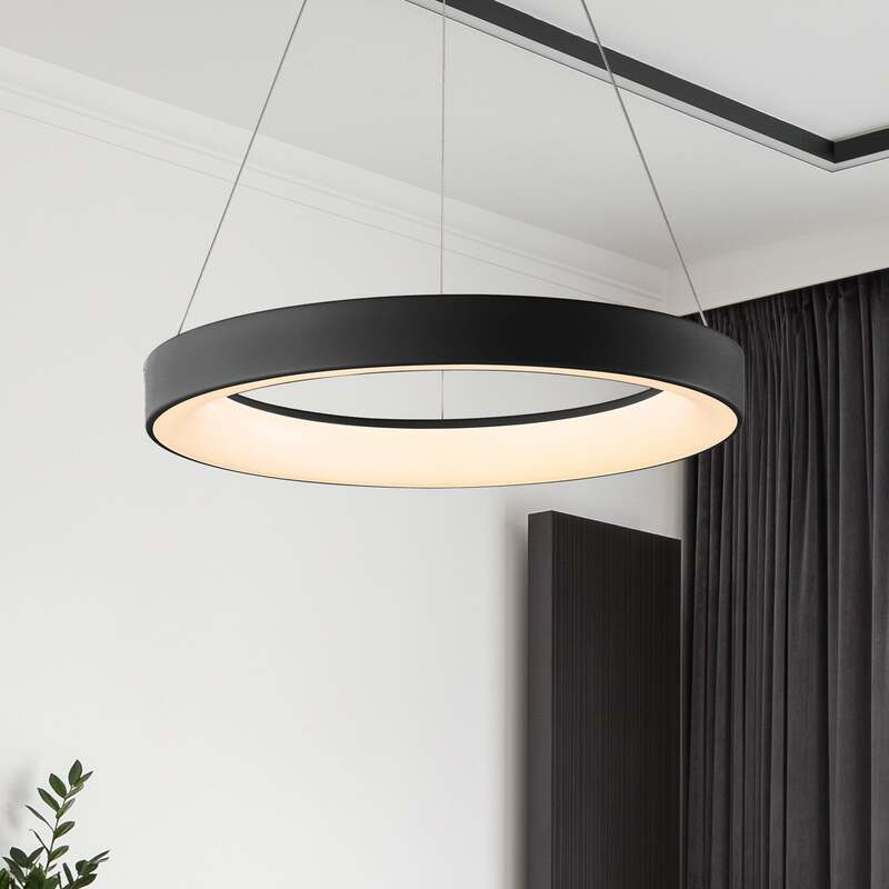 Niseko II Pendelleuchte Hängeleuchte LED Lampe Fernbedienung schwarz dimmbar - 8435153286261