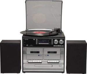 B-Ware Denver MRD-166 Stereoanlage DAB+ Plattenspieler SD UKW USB Aufnahmefunktion