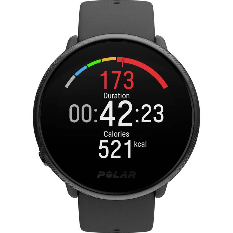 Polar Pulsuhr Fitnessuhr Ignite 2 Pulsmesser Smartwatch schwarz S/L wasserdicht - 0725882058139