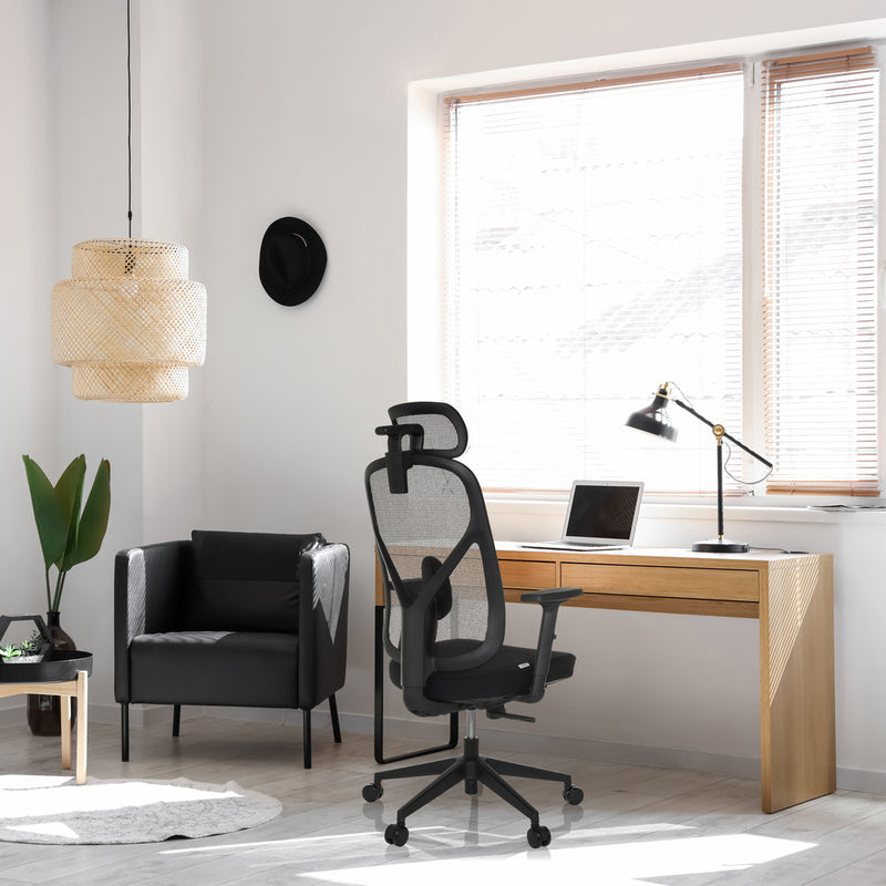 Bürostuhl Drehstuhl RALOO ECO Sitz Stoff Rücken Netz schwarz hjh OFFICE Stuhl - 4064323039068
