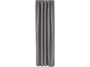B-Ware Vorhang Dunkelgrau 2er-Set Lichtundurchlässig 135x250cm Tunnelzug Vorhangstoffe
