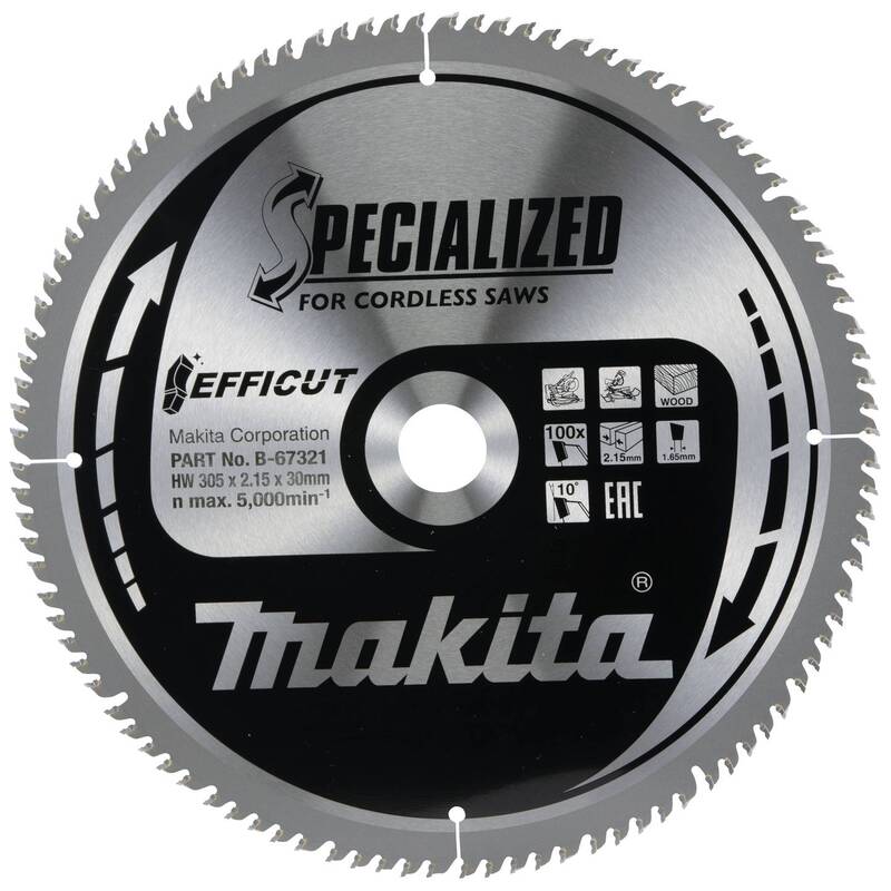 Makita SPECIALIZED Efficut Wood Cutting Saw Blade 305mm 100T 30mm - 0088381541046