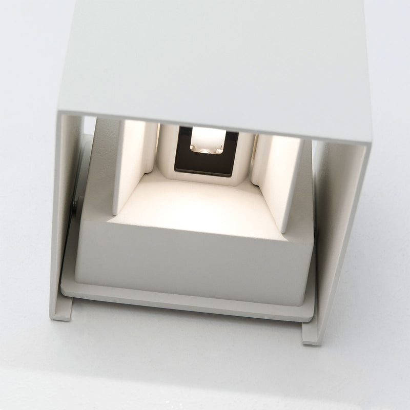 Cube Wandleuchte Außenleuchte LED weiß Aluminium Außenwand Lampe Fassade Haus - 9003090253623