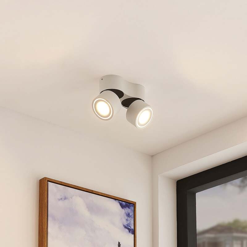 Arcchio Deckenstrahler Rotari LED Strahler dimmbar 2-flg warmweiß 1362lm weiß - 4251096579345