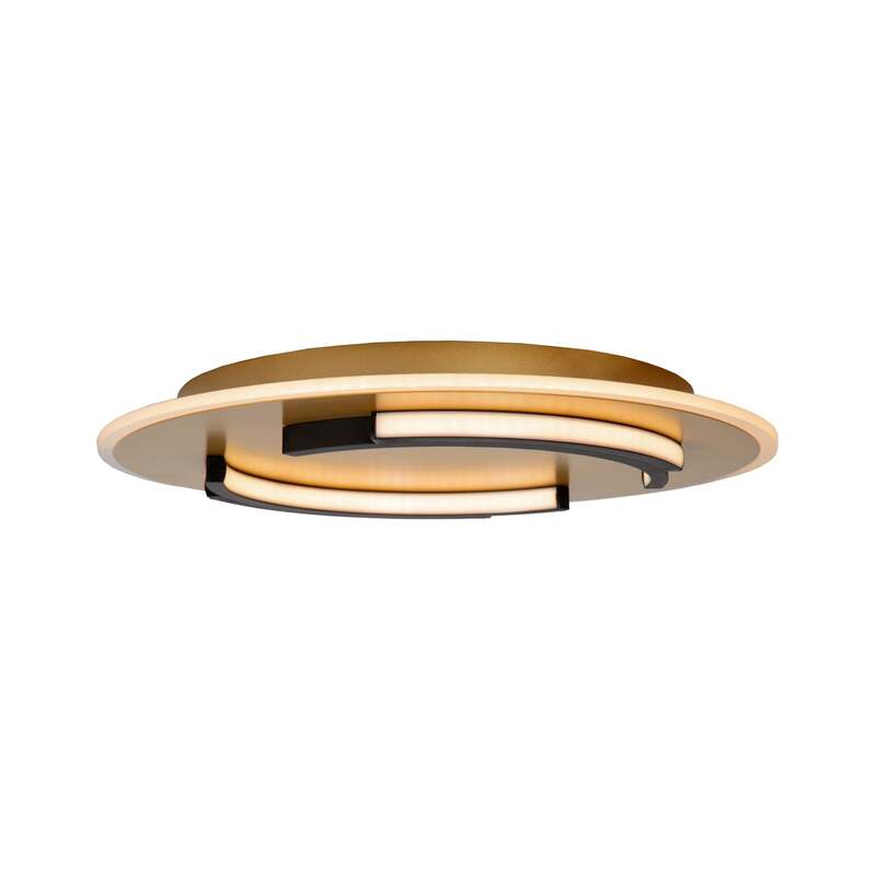 Lucide Deckenleuchte Lampe Andreas LED Leuchte gold matt Ø40cm warmweiß 30W - 5411212441744