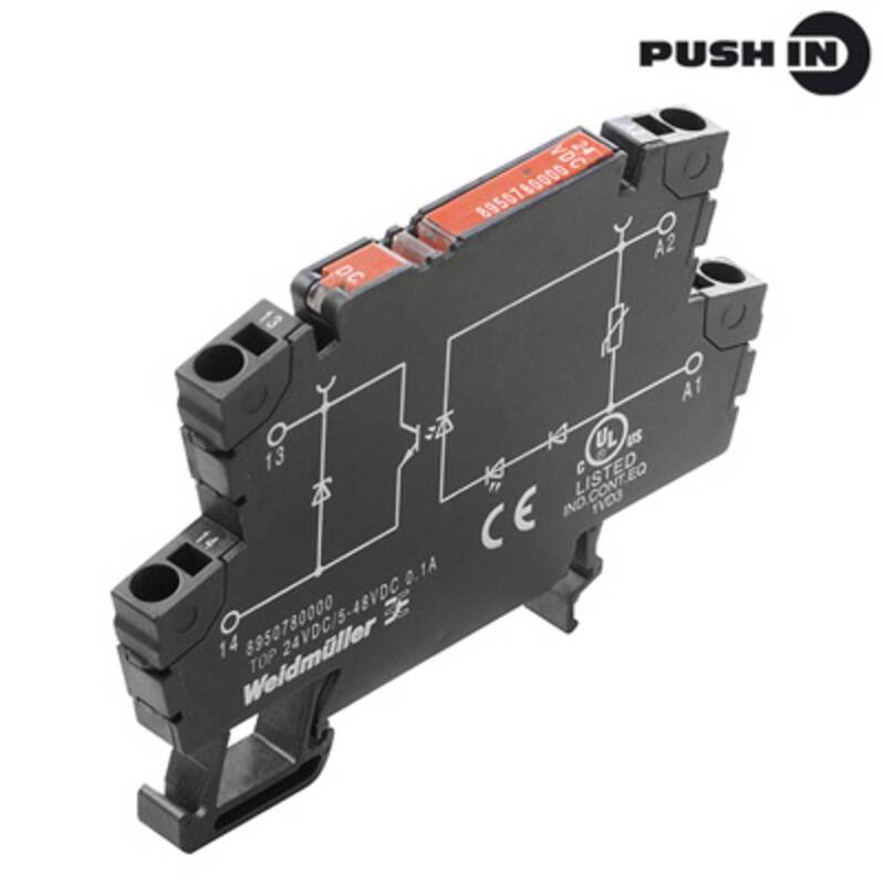 Weidmüller Optokopplerrelais Relais 48VDC 0.5A Push-In-Klemme 10 Stück - 4032248742332