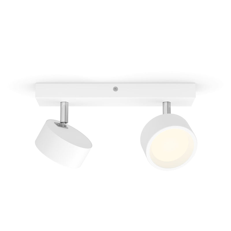 Philips Deckenstrahler Bracia LED Strahler 2-flammig warmweiß Aluminium weiß - 8720169174764
