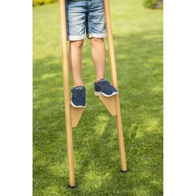 Outdoor Active Stelzen Laufstelzen Holz Kinder Verstellbar 150cm Spielgerät - 4018501079438