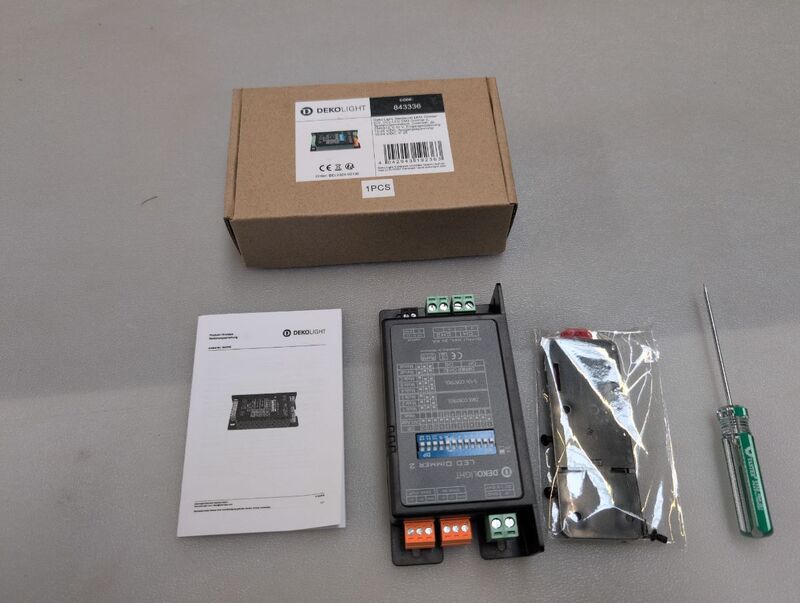 Deko Light LED-Dimmer 843336 Dimmer Lichtdimmer Schwarz 12V Energieeffizienz - 4042943192363