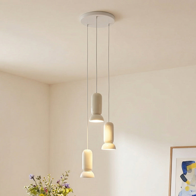 Lindby Hängeleuchte Kerimi LED Pendelleuchte Lampe dimmbar creme 3-flammig - 4251911775969
