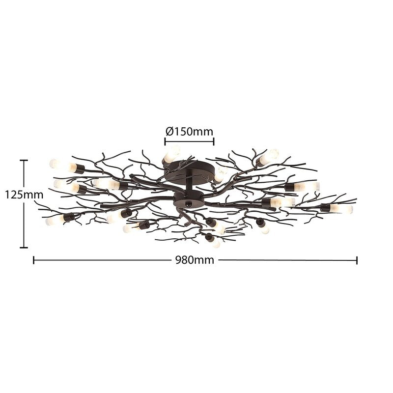 Lindby Bigna Deckenlampe Wohnzimmerleuchte Deckenlampe Lampe G9 SIEHE TEXT/F666 - 4251096599800