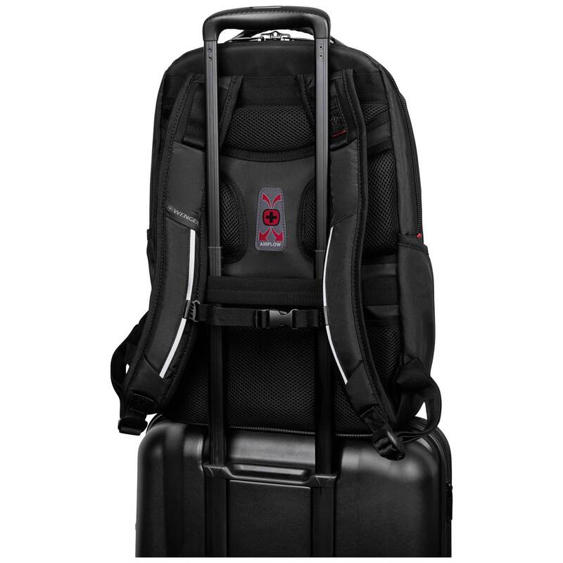 Wenger Notebook Rucksack Cosmic Schwarz 43,2cm Laptop 17 Zoll Rucksack Tasche - 7611160264213